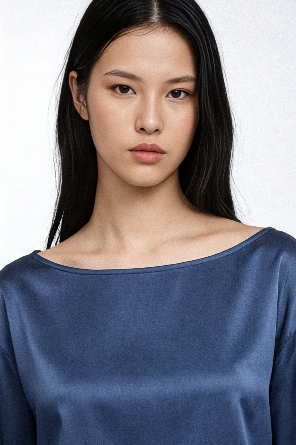 Blusa fluida con coulisse