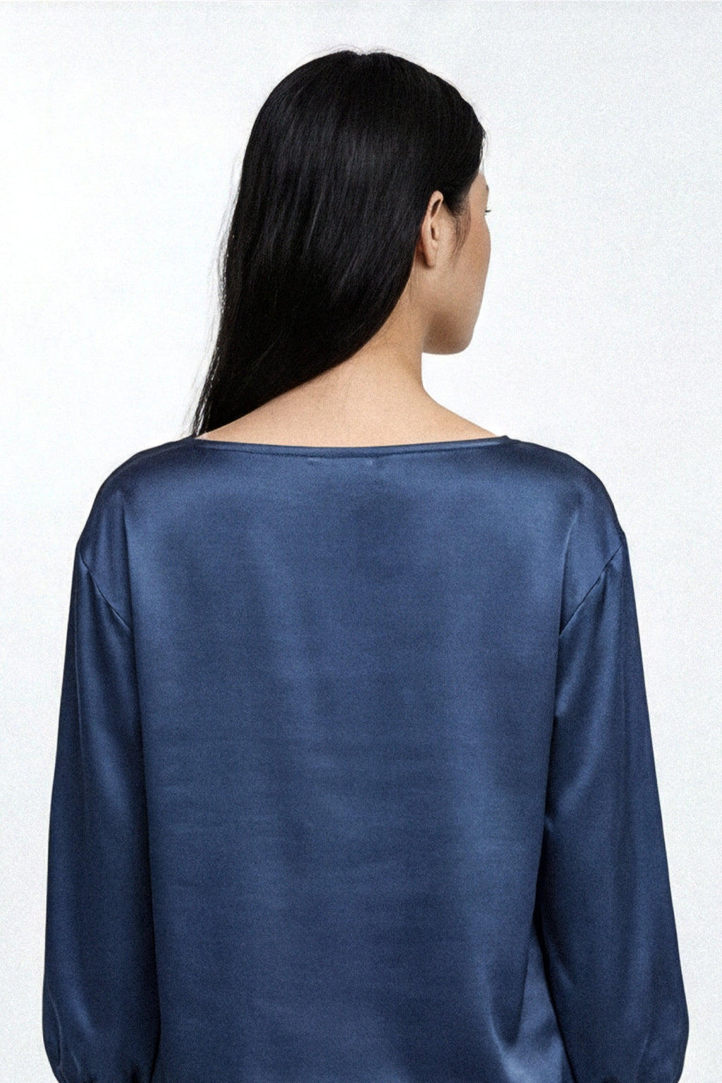 Blusa fluida con coulisse