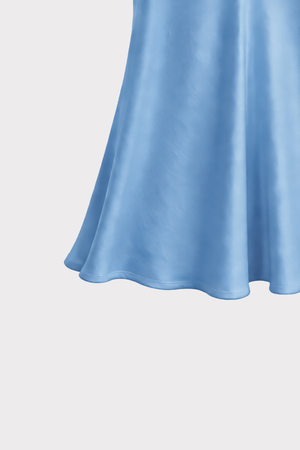 Top satin scollo a V