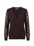 Cardigan maniche paillettes
