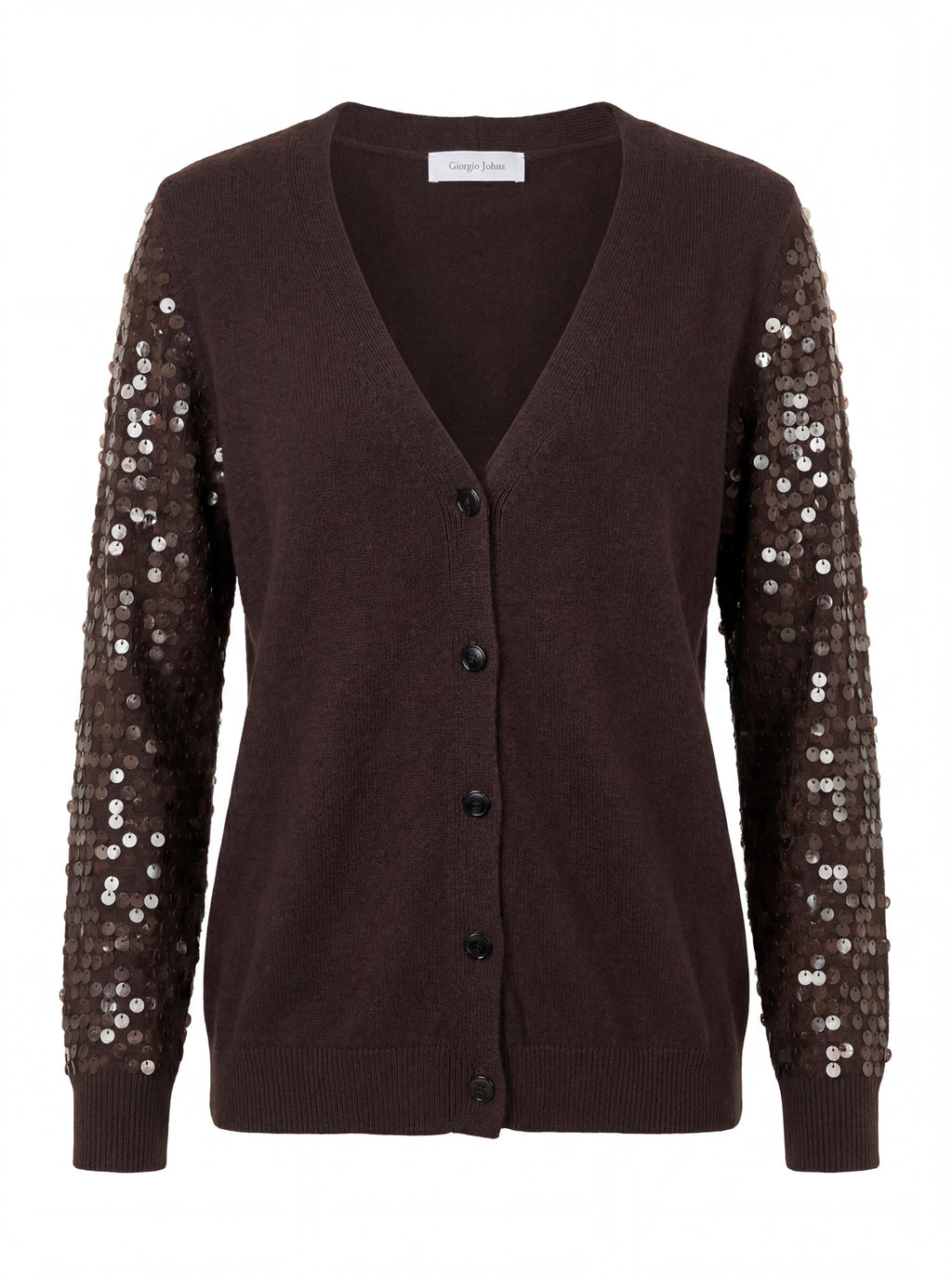Cardigan maniche paillettes