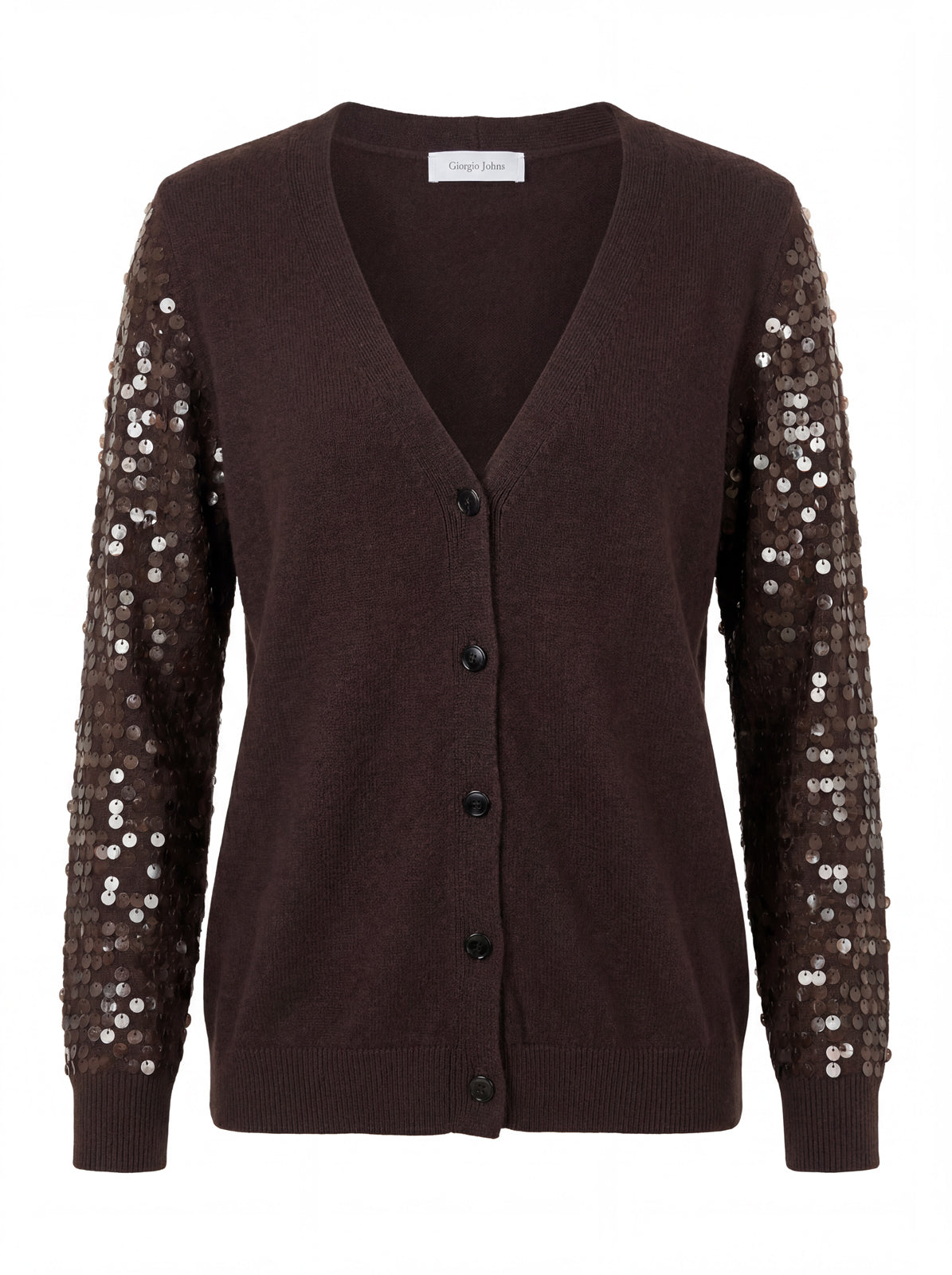 Cardigan maniche paillettes