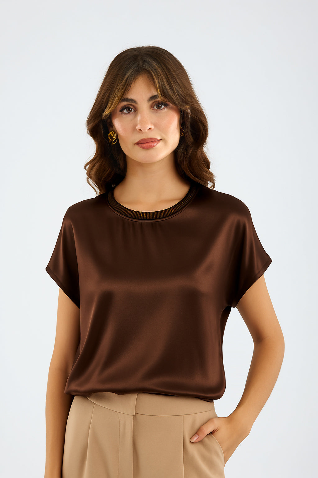 T-shirt con costina