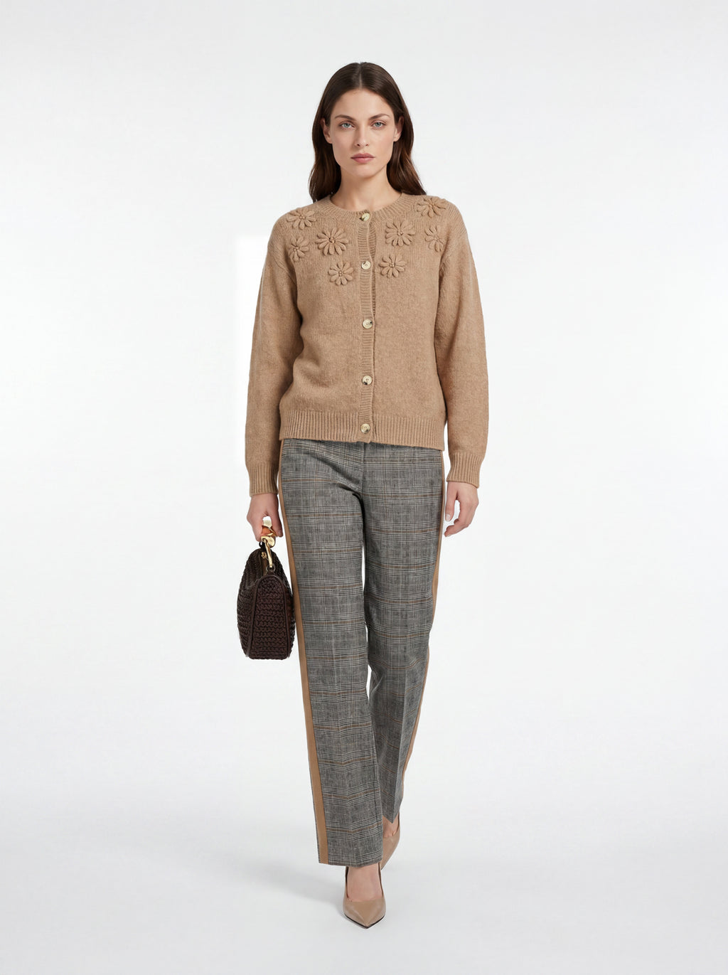 Cardigan con ricami