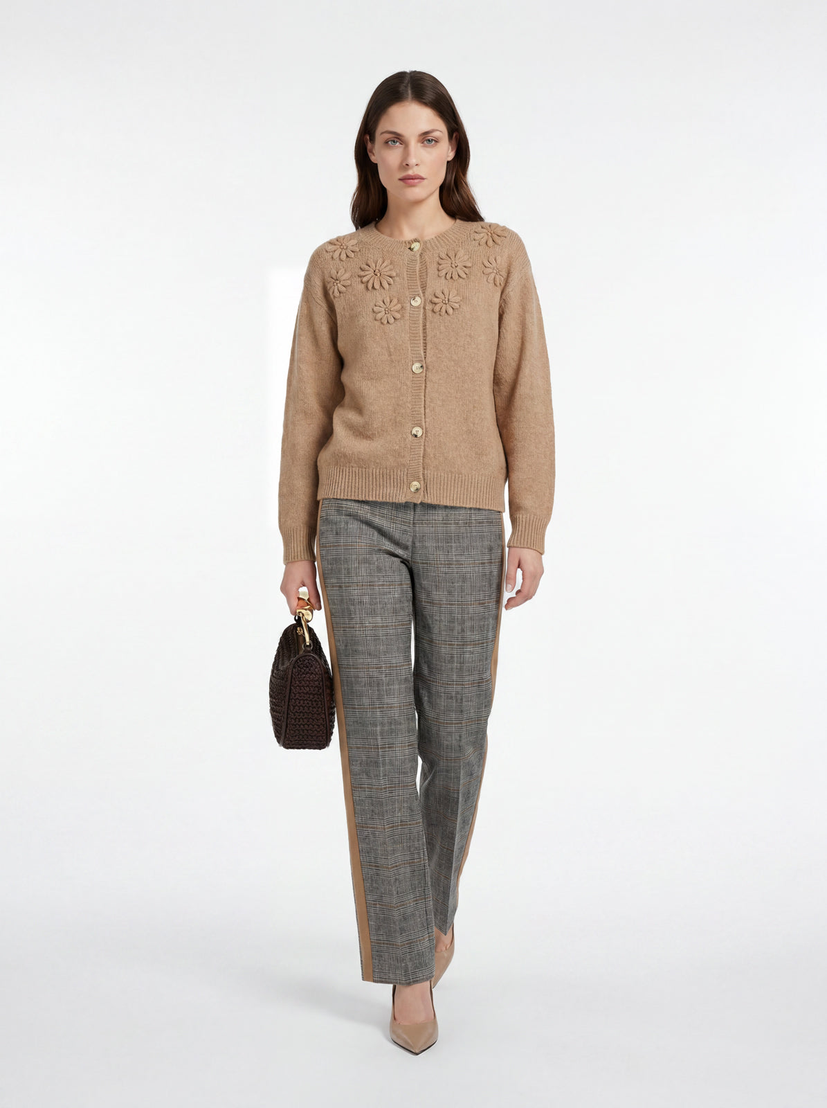 Cardigan con ricami