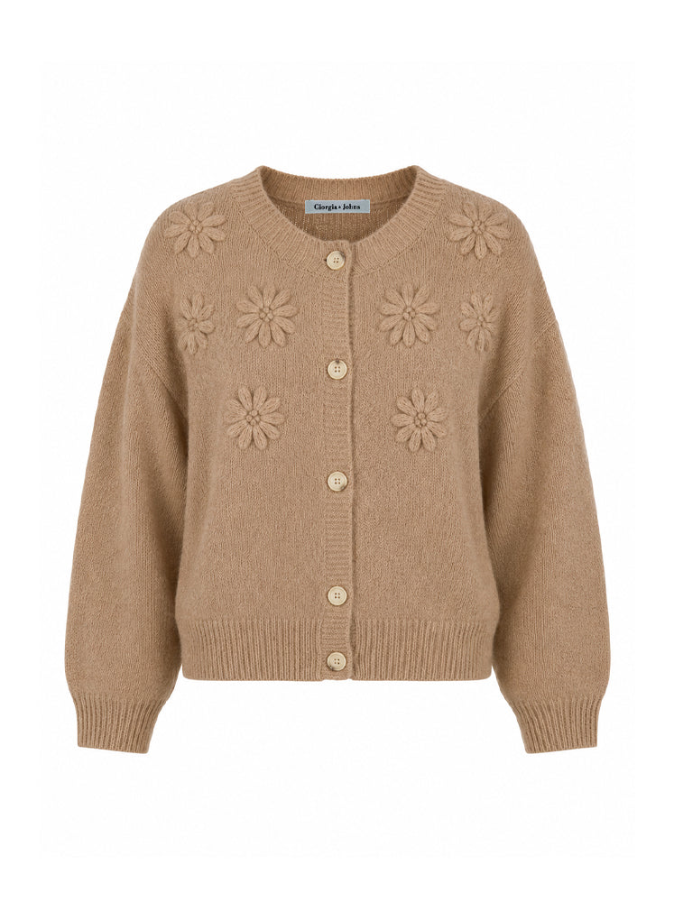 Cardigan con ricami