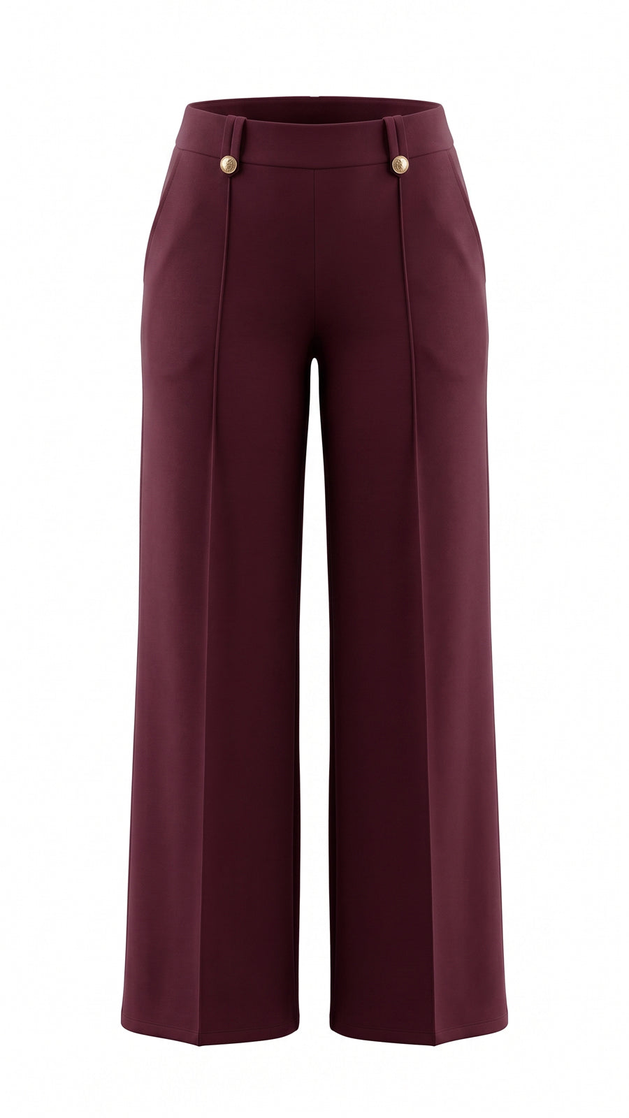 Pantalone nervine e bottoni decorativi