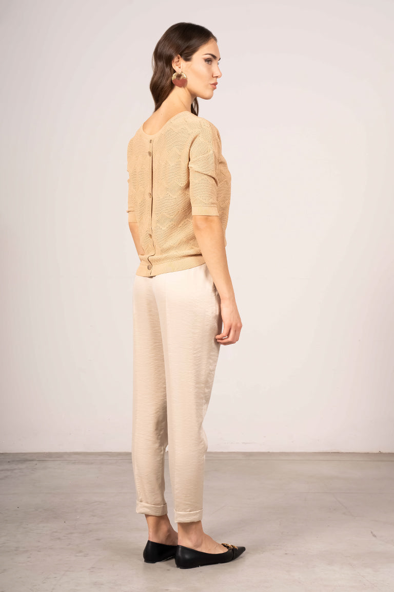 Maglia con trafori