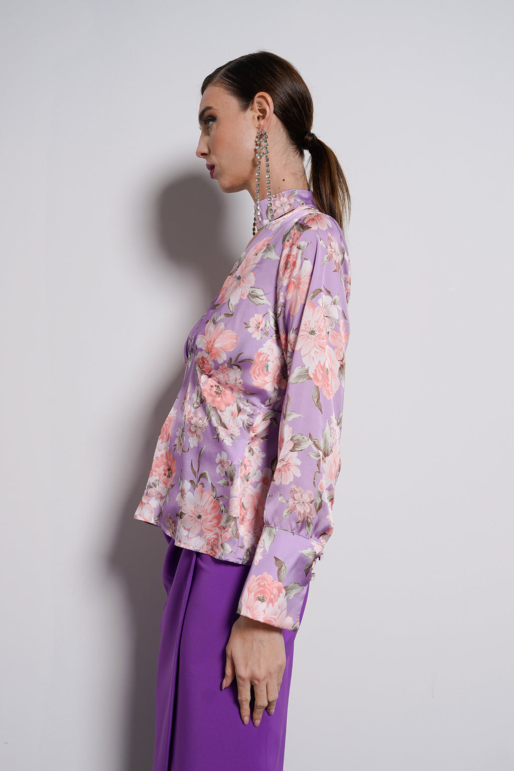 Blusa collo anello