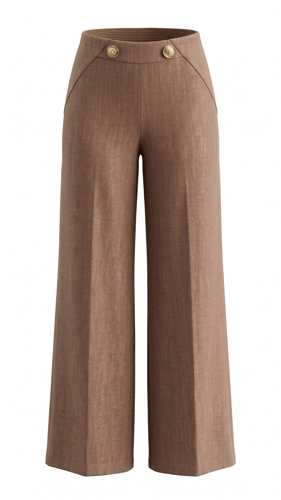 Pantalone retro elastico con bottoni