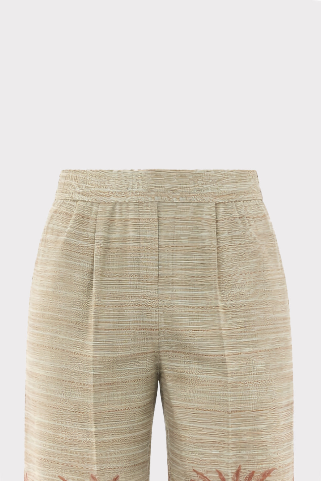 Pantaloni ampi stampa botanica