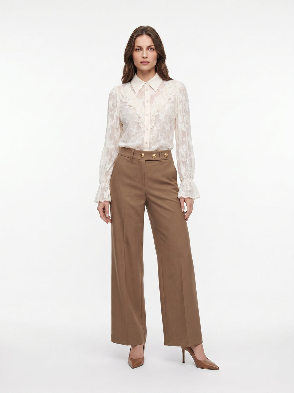 Pantalone bottoni decorativi