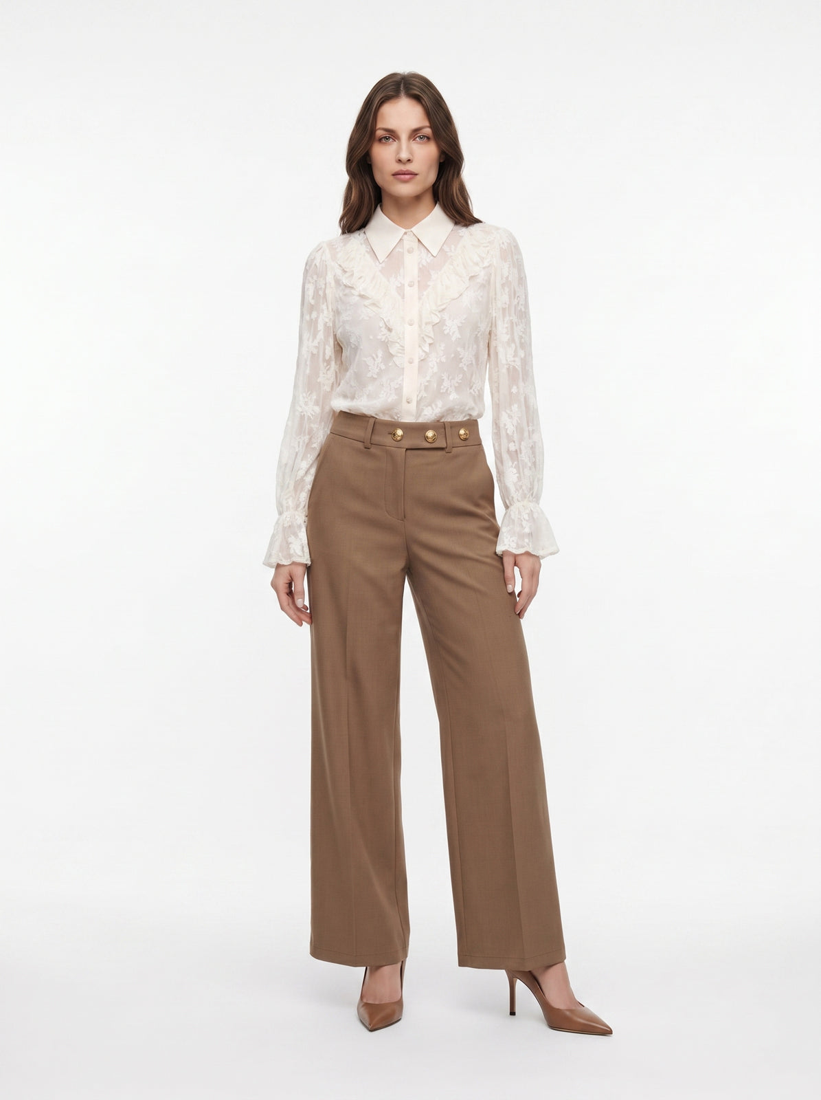 Pantalone bottoni decorativi