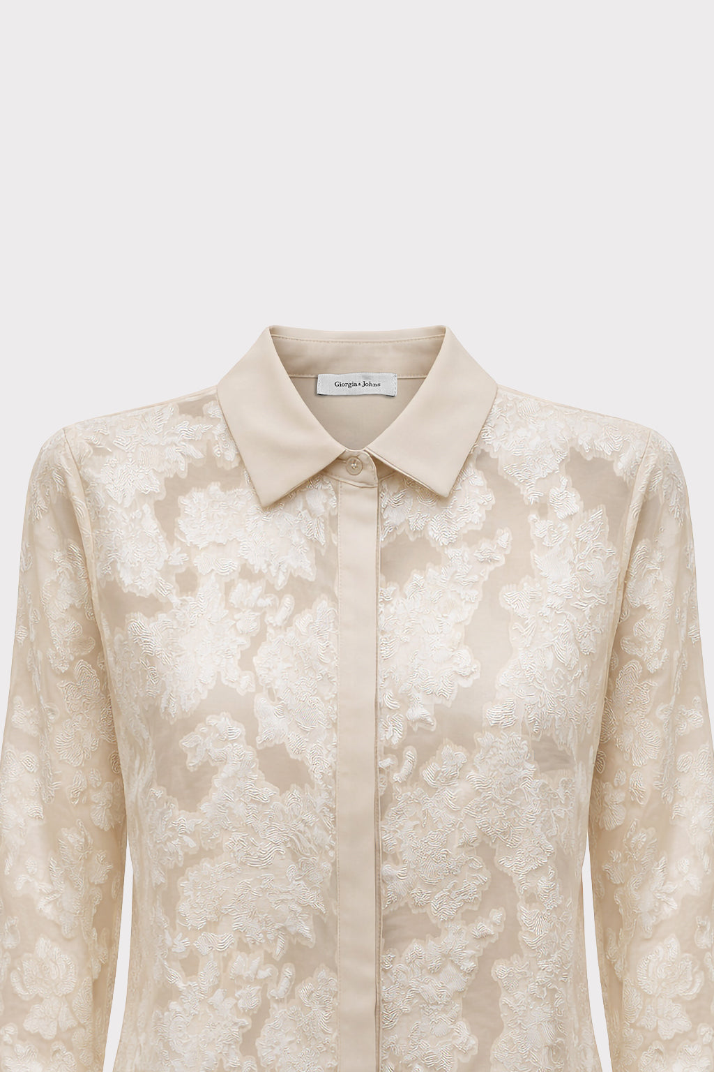 Camicia ricamo floreale