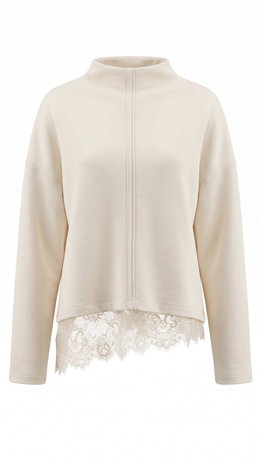 Maglia orlo in pizzo