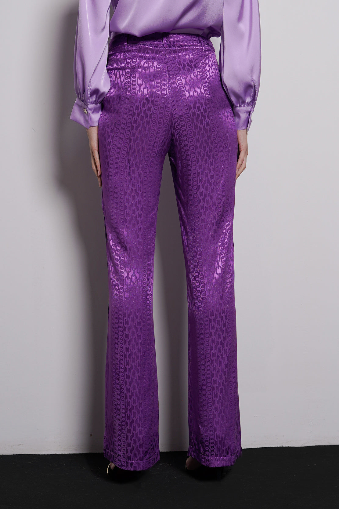Pantalone jacquard catene