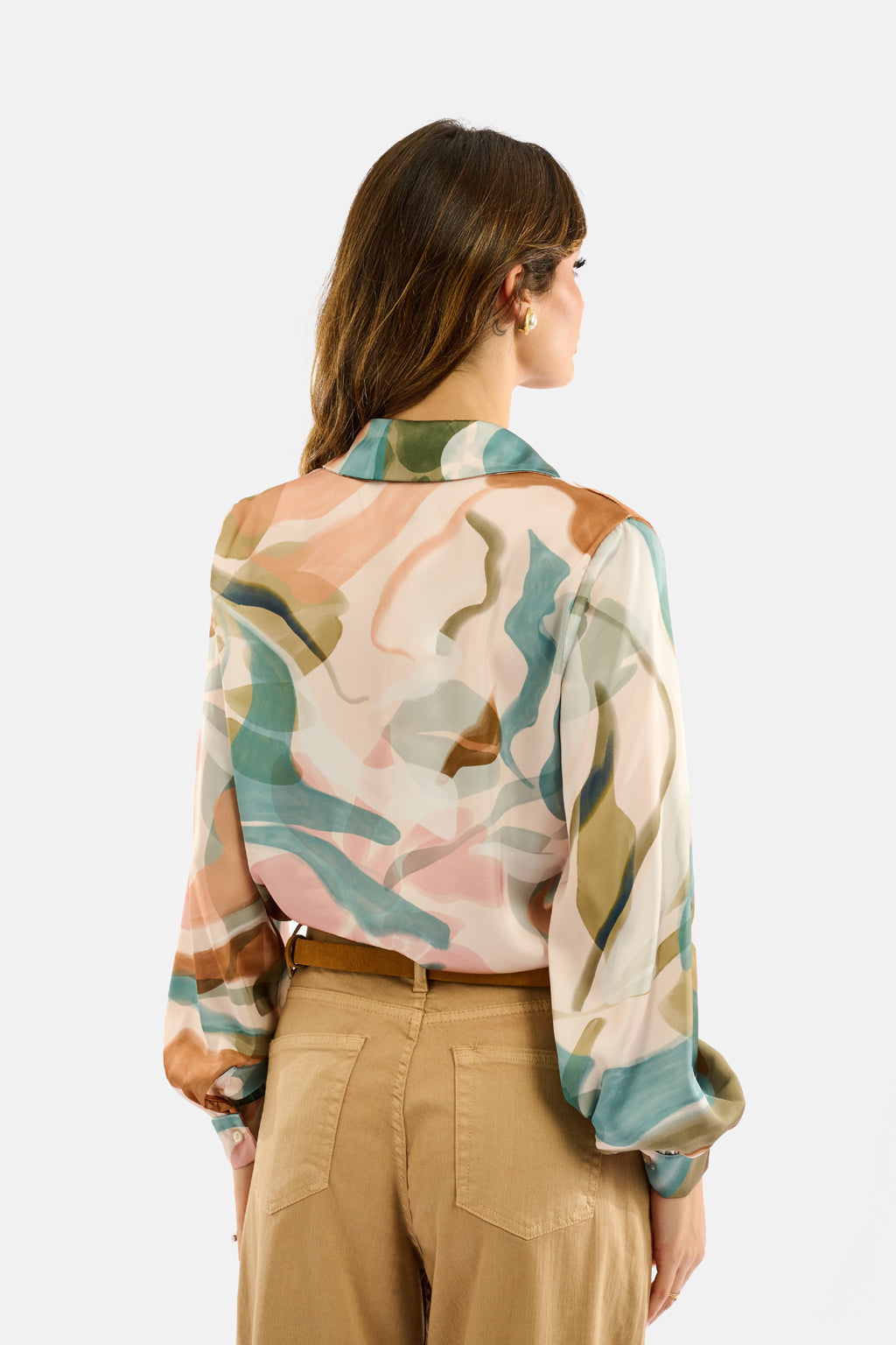 Camicia stampa astratta