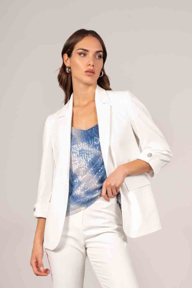 Blazer con risvolto