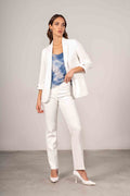 Pantalone con bottone gioiello