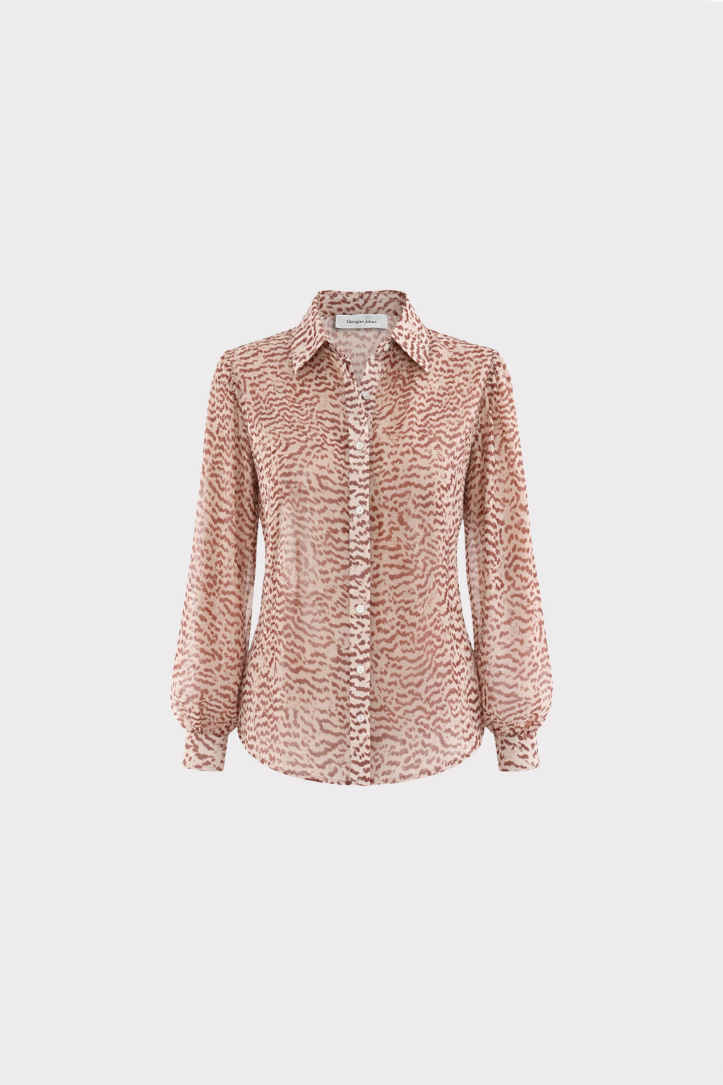 Camicia stampa micromacula