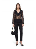 Blusa in pizzo con rouches