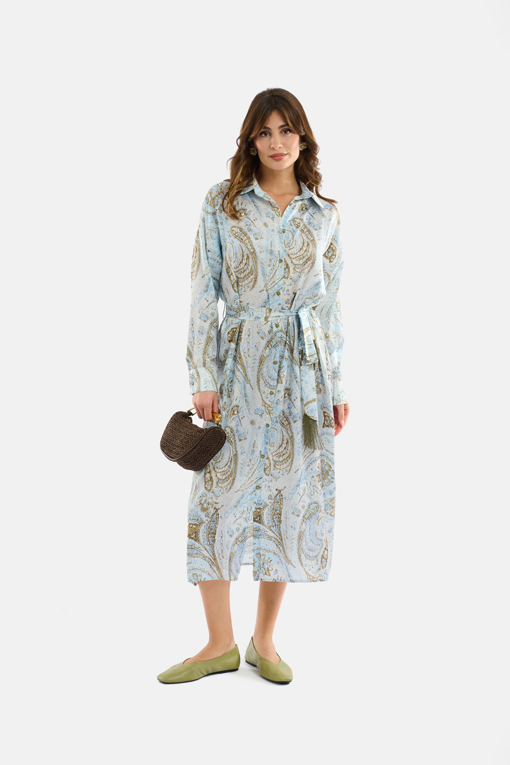 Abito chemisier stampa paisley