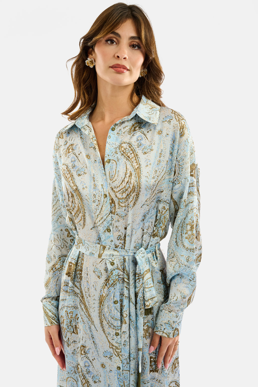 Abito chemisier stampa paisley