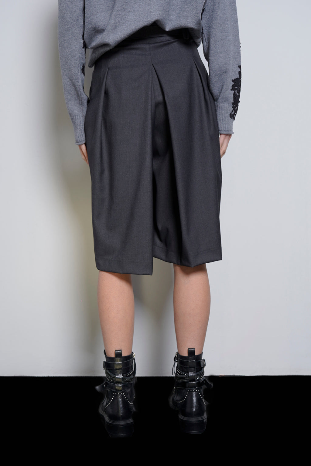 Gonna pantalone cintura rivestita