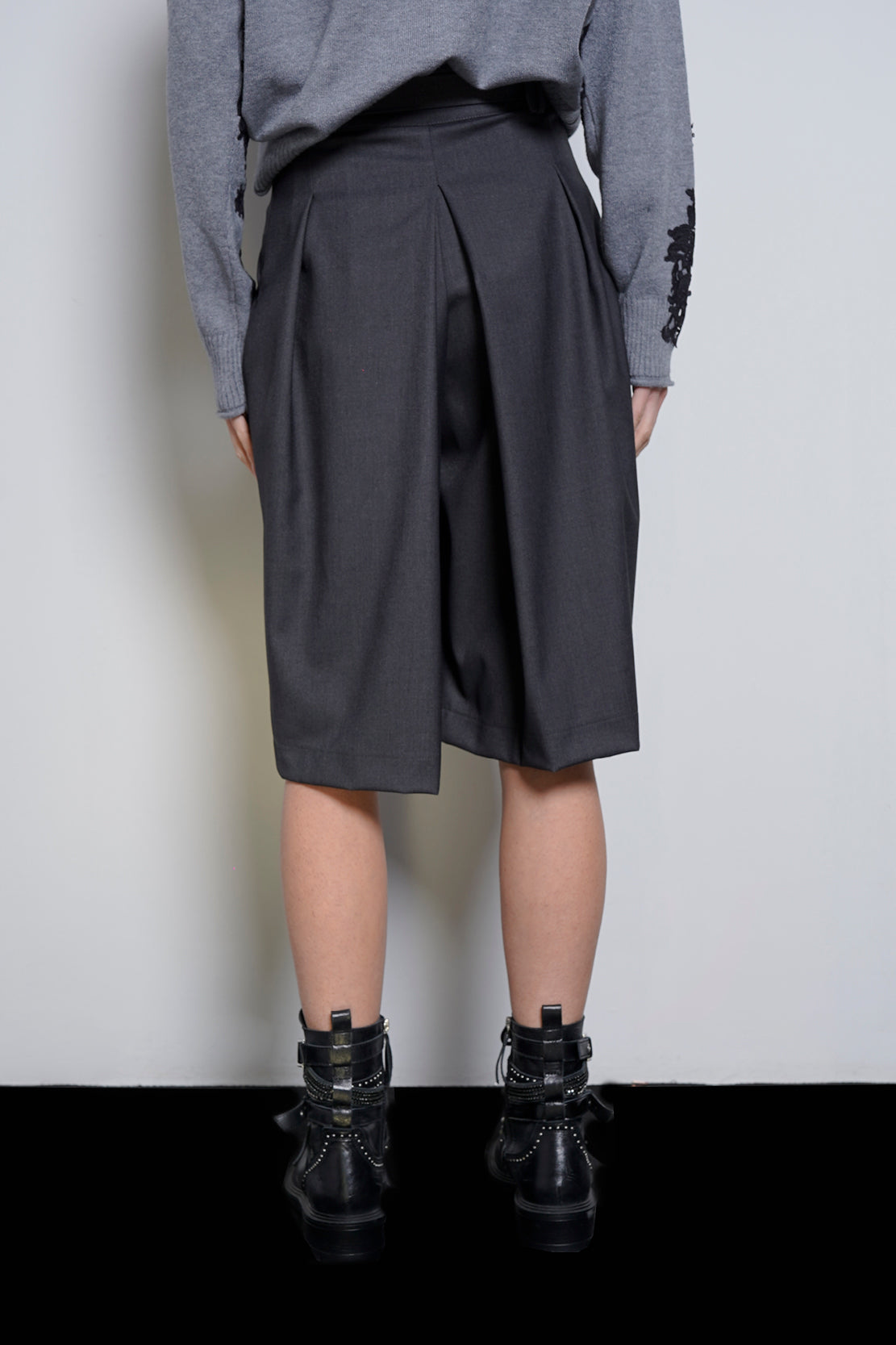 Gonna pantalone cintura rivestita