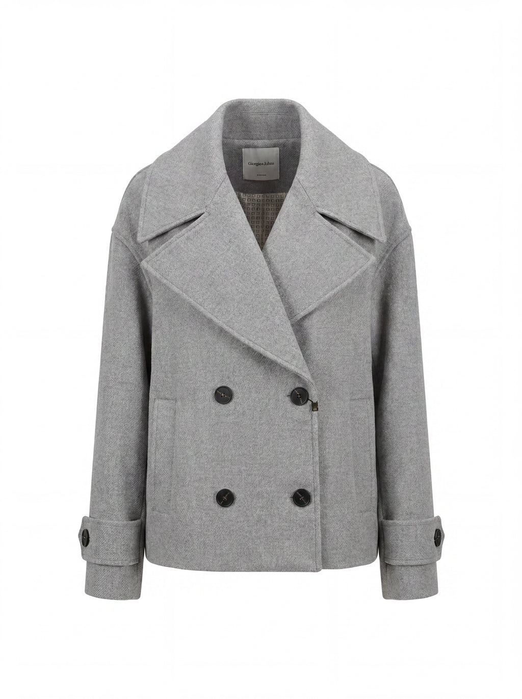 Cappotto corto doppiopetto
