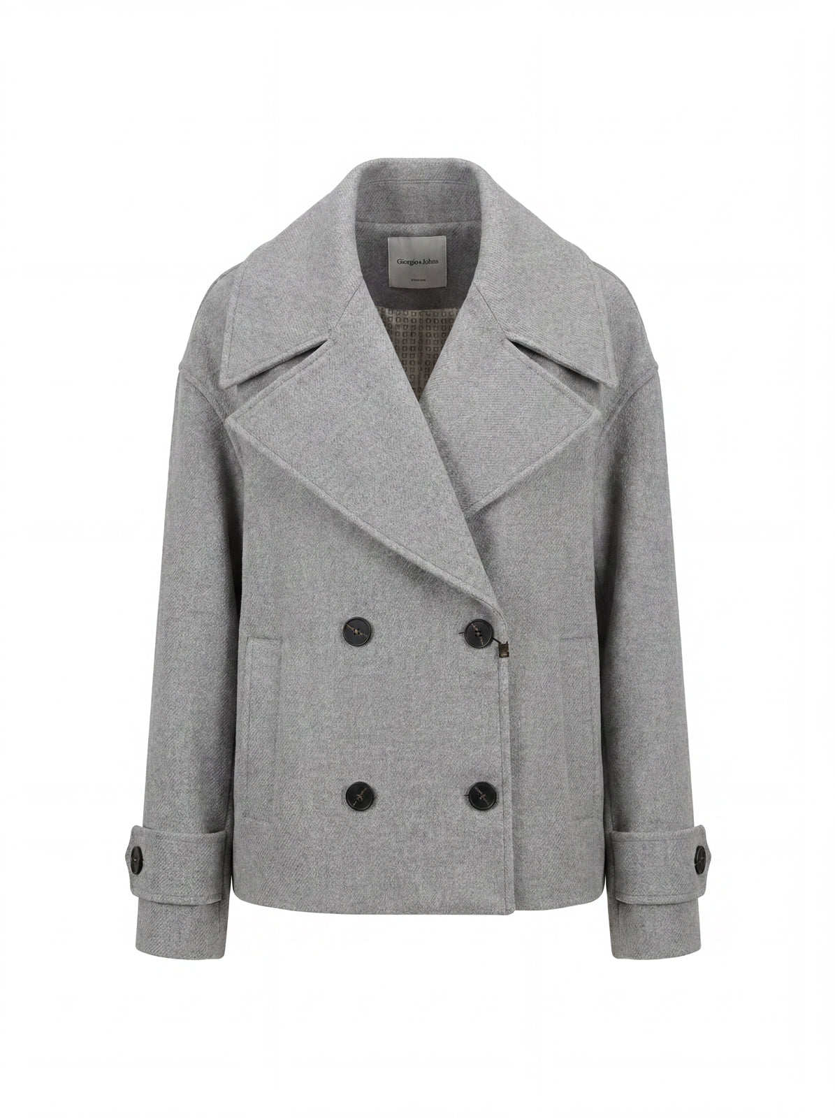Cappotto corto doppiopetto