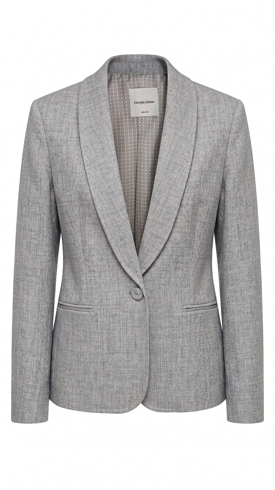 Blazer monopetto in grisaglia