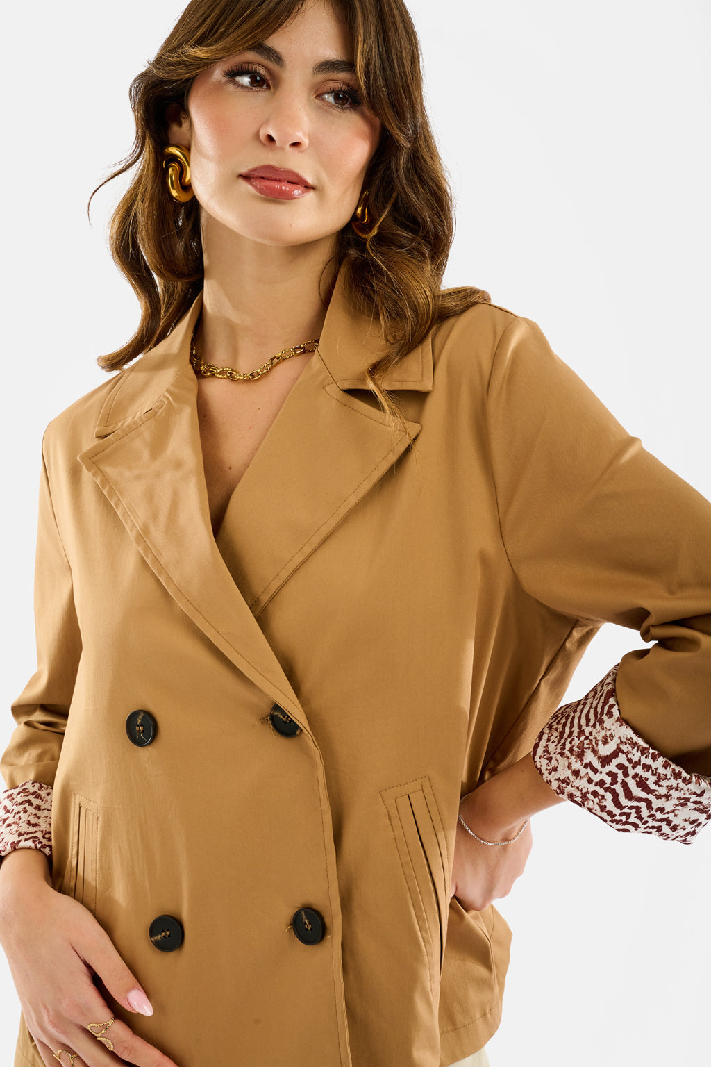 Trench fodera animalier