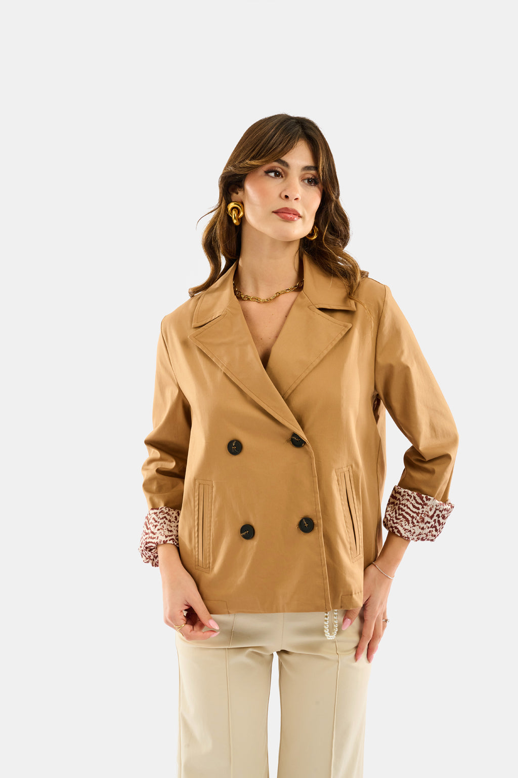 Trench fodera animalier
