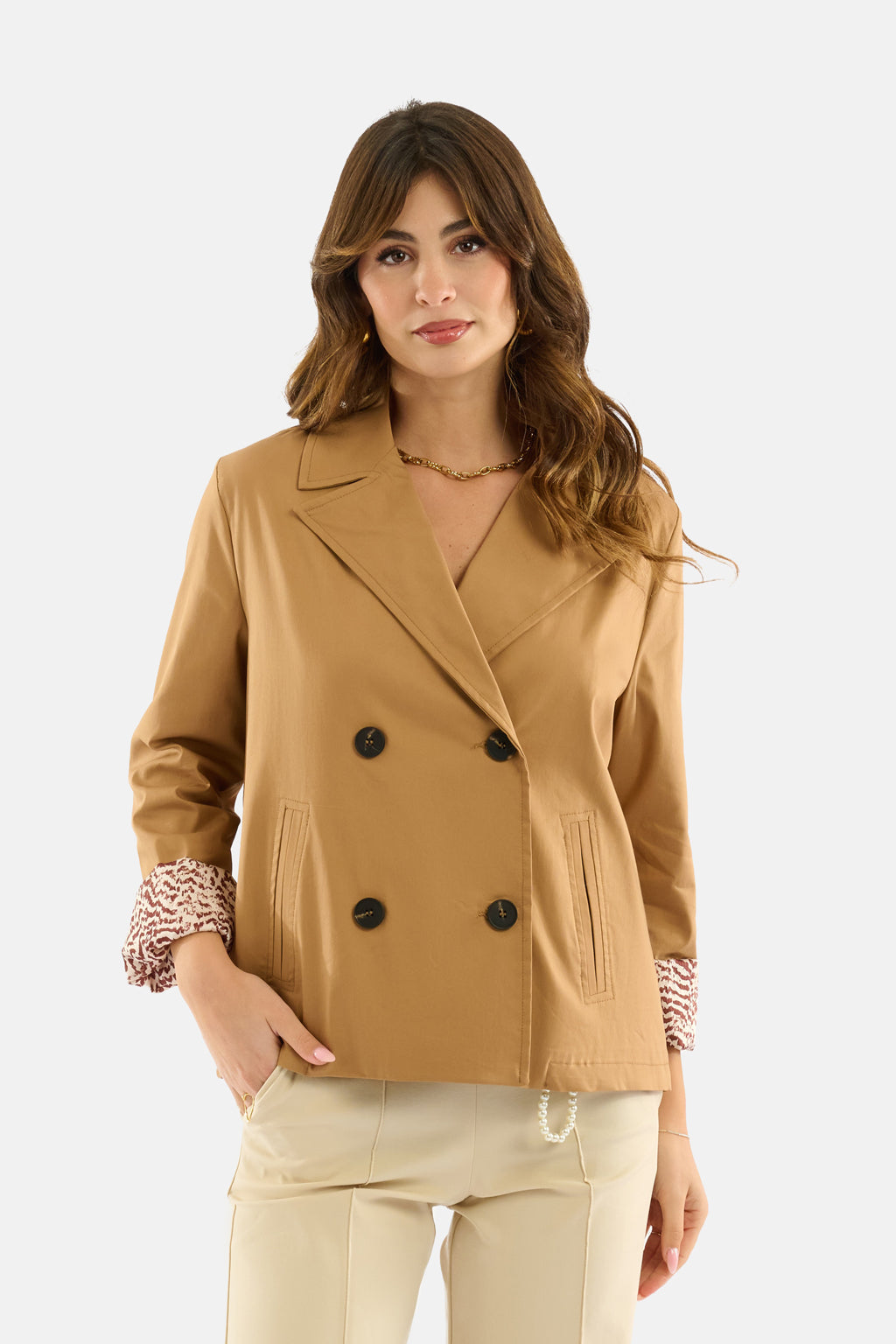Trench fodera animalier