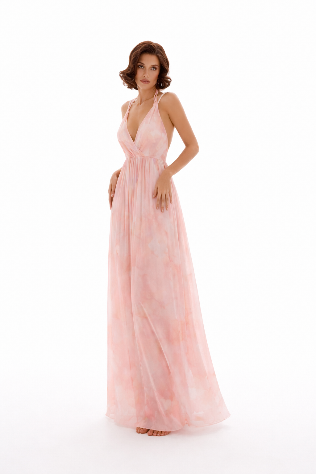 Abito in tulle stampato