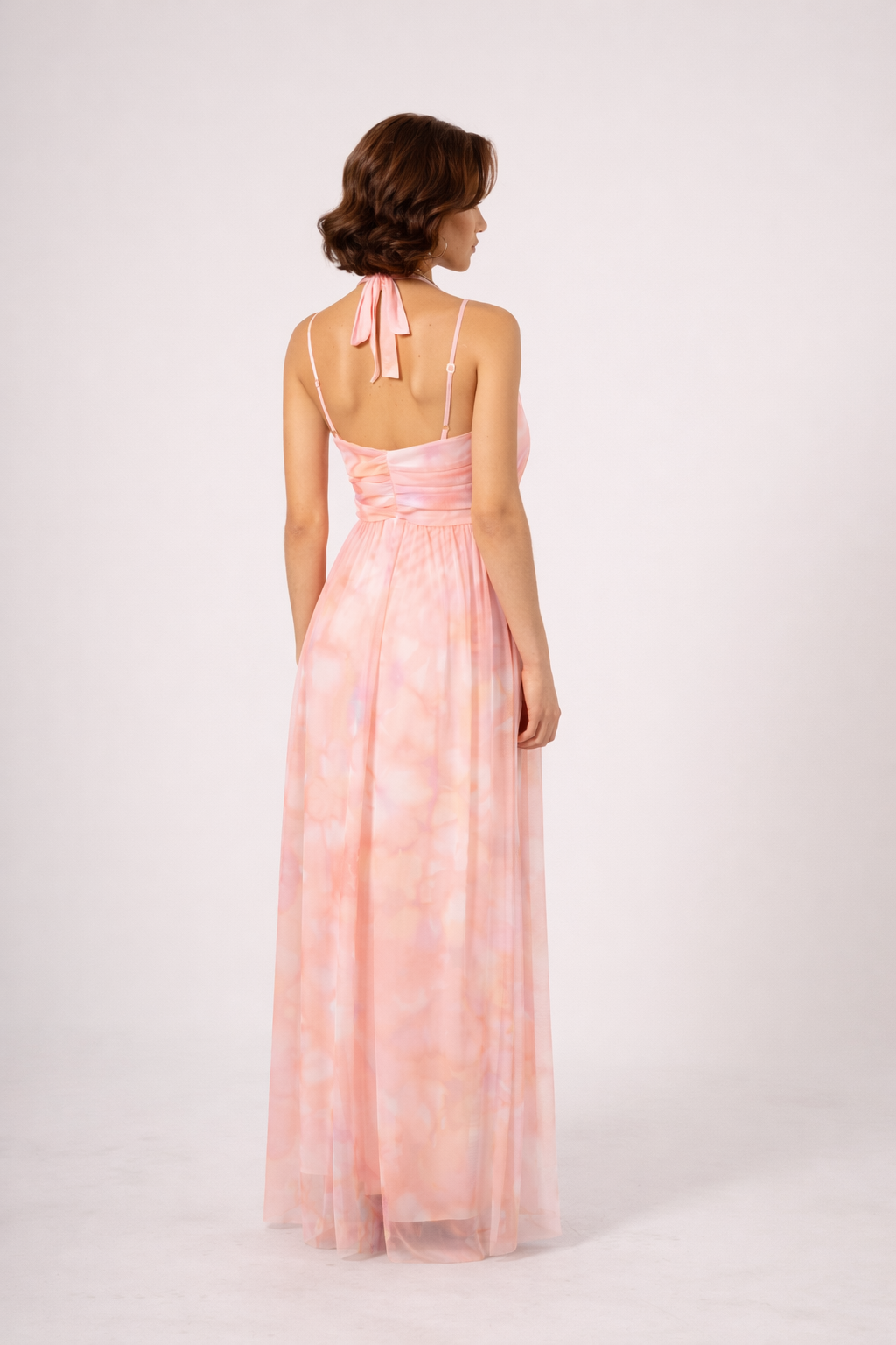 Abito in tulle stampato