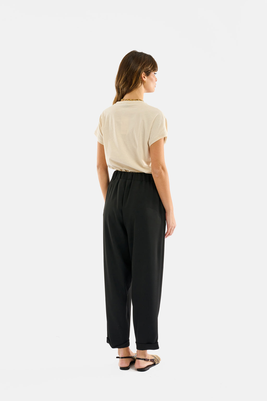 Pantalone con risvolto