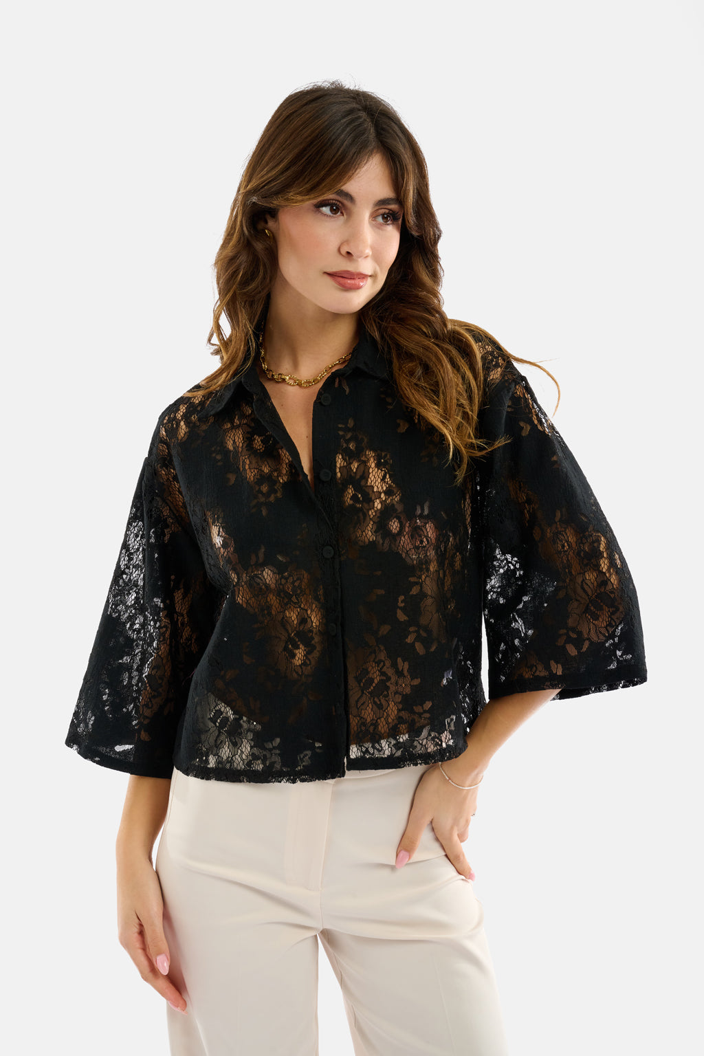 Camicia in pizzo