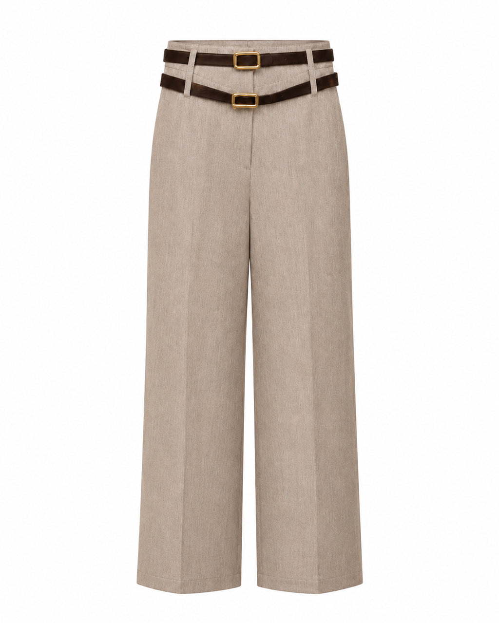 Pantalone con doppia cintura
