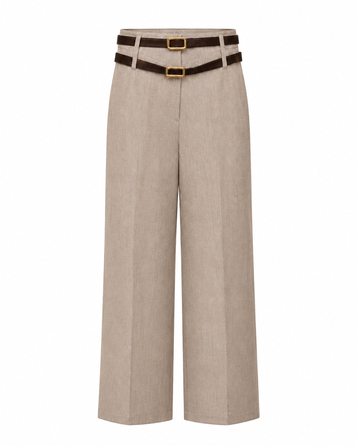 Pantalone con doppia cintura