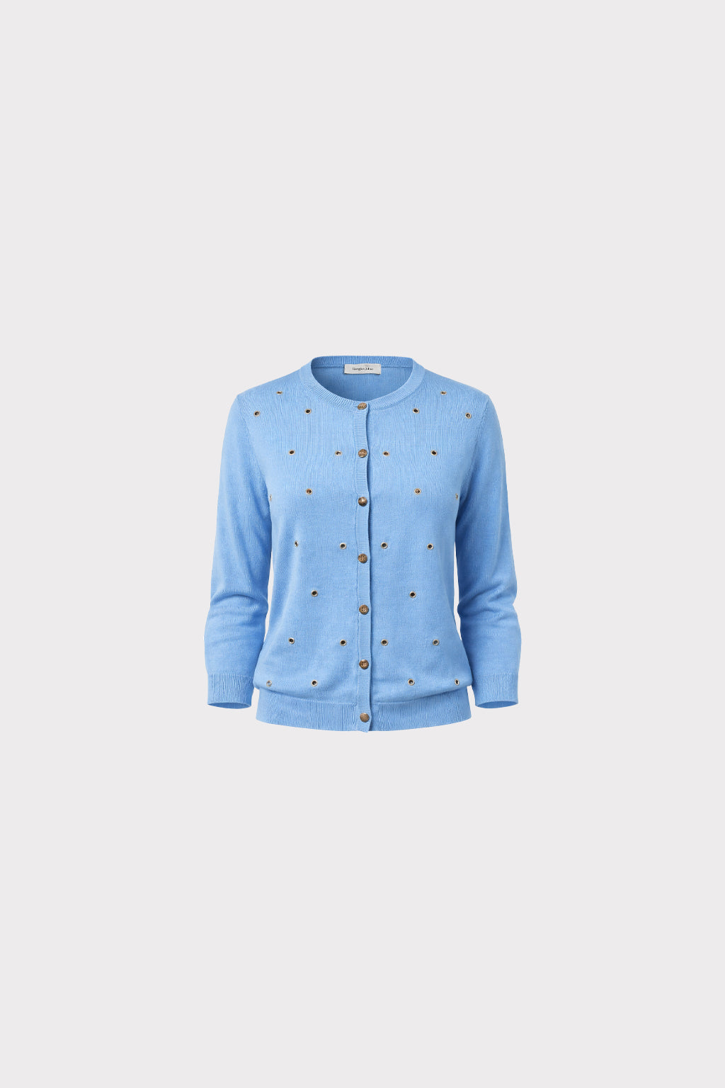 Cardigan con occhielli