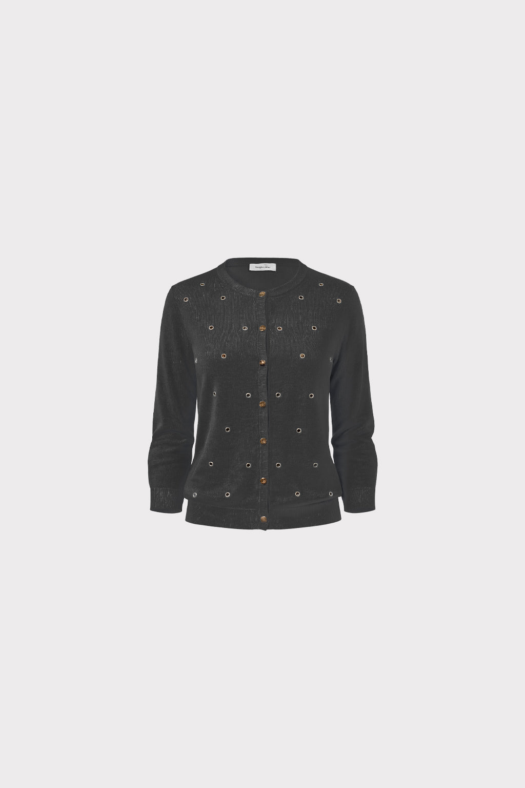 Cardigan con occhielli