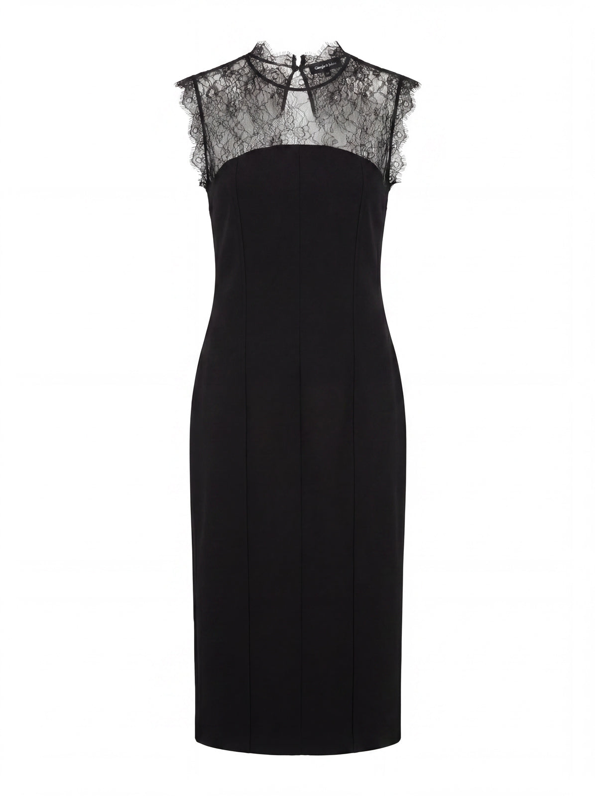 Abito midi inserto pizzo