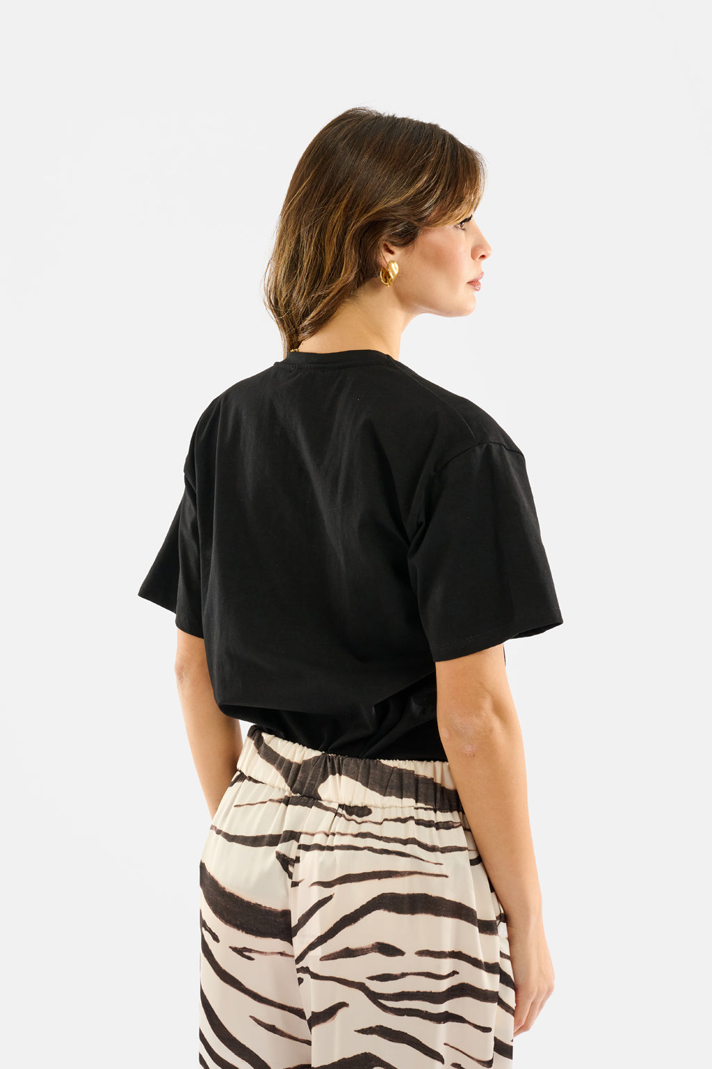 T-shirt fiocco perle