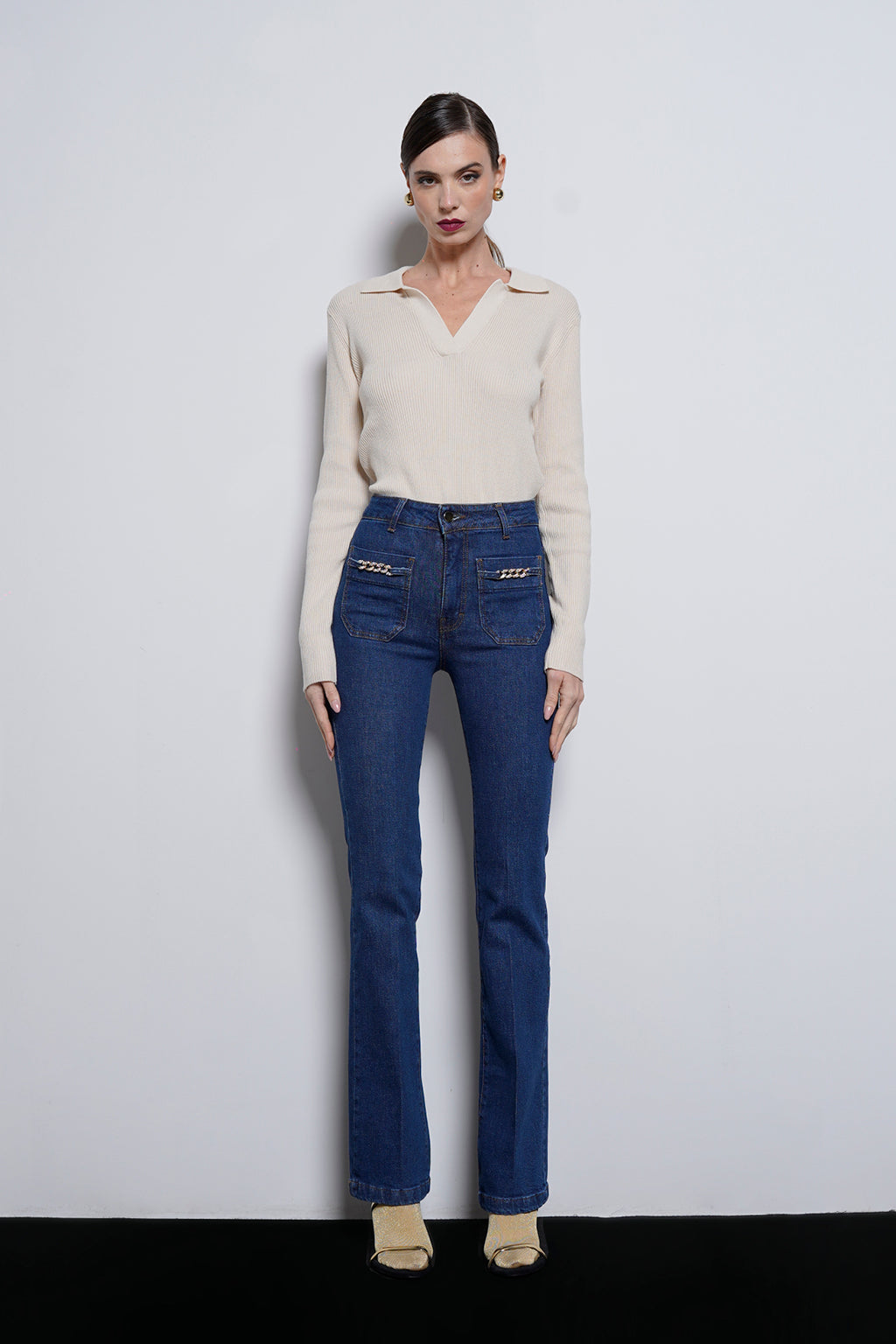Jeans inserto catena