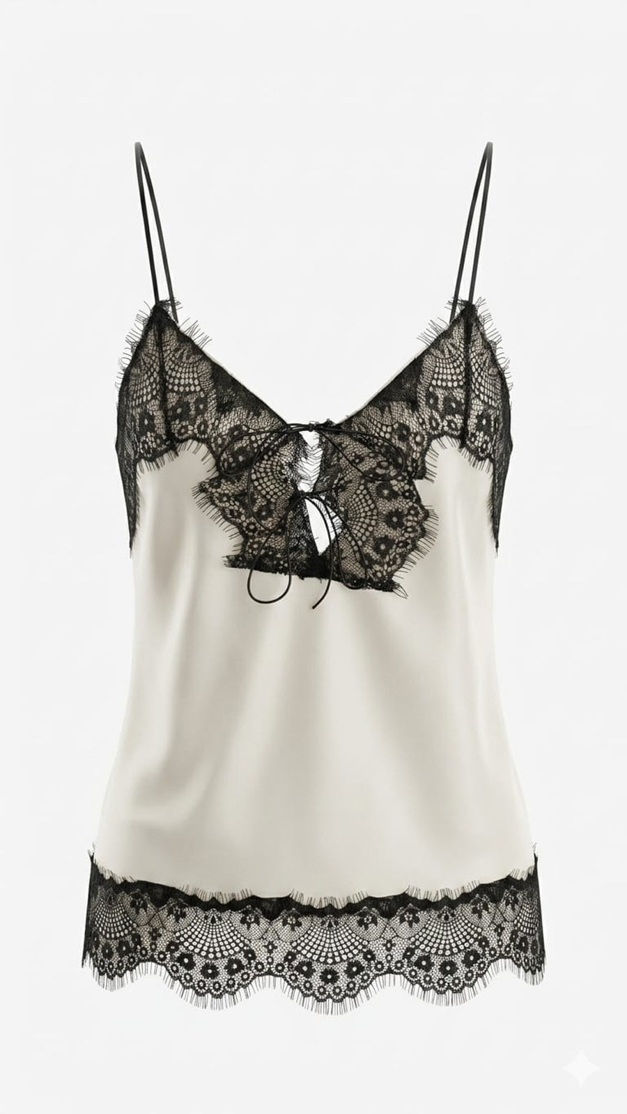 Top pizzo a contrasto