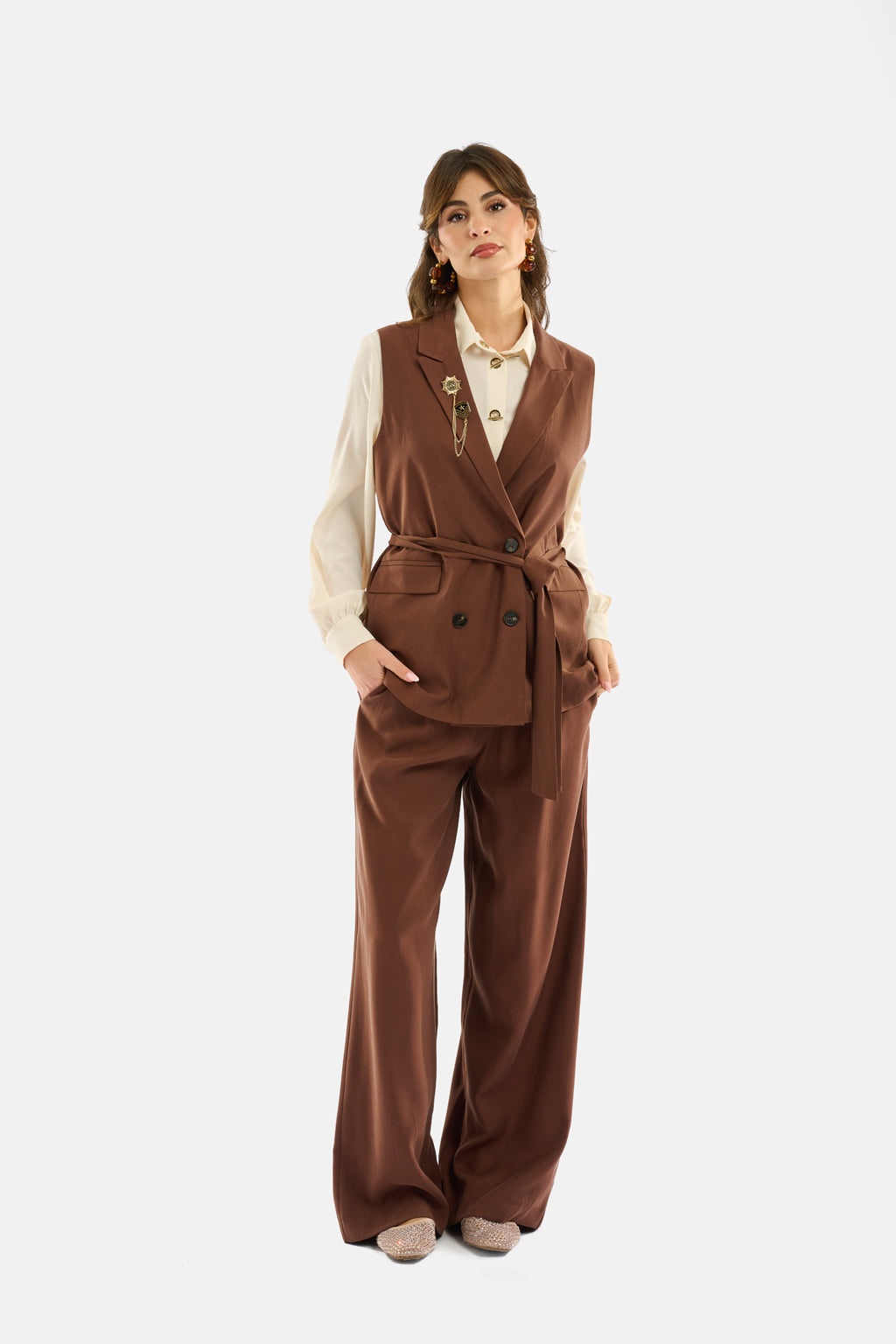 Pantalone bustino prolungato