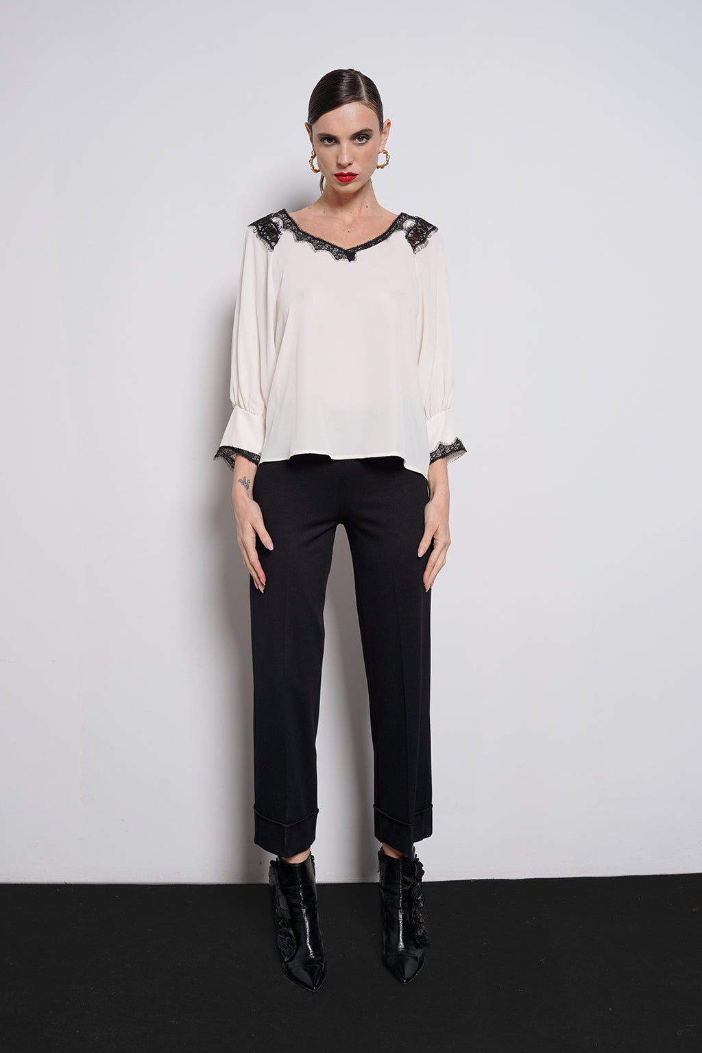 Blusa inserti pizzo
