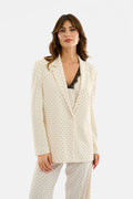 Blazer monopetto pois